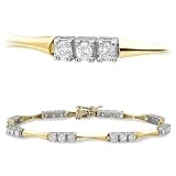 Ladies 1ct Diamond Tennis Bracelet
