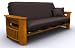 All Products : Elite Products Portofino Futon Bed with Storage in Honey Oak Color
