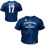 Reebok Vancouver Canucks Ryan Kesler 2011 Stanley Cup Authentic Final Speedwick Name And Number T-Shirt Medium