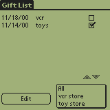 Gift List downloadable Software