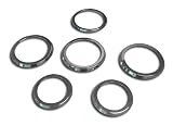 AutoXccessory Chrome Plated Billet Vent Trim Rings - , for the 2003 Hummer H2