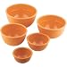 Mario Batali 5-Piece Measuring Prep Bowl Set, Persimmon