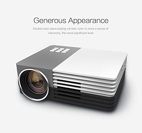 Pumaex Newest Full Colour Pro Mini Multi-media Portable LED Projector Home Cinema Theaterwith the Hdmi Wifi Ts-02 to Allow Displaying of Wifi Connections Input USB/SD/VGA/HDMI/AV(black)