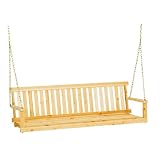 Jack Post Jennings Traditional 5-Foot Swing Seat in Unfinished Solid Fir with Hang Chain by Jack Post