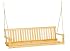 Jack Post Jennings Traditional 5-Foot Swing Seat in Unfinished Solid Fir with Hang Chain