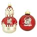 Georgia Bulldogs Snowman and Small Ornament Combo