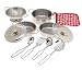 11 Piece Stainless Steel Cookware Set - Pots, Pans, Lids, Strainer & Utensils
