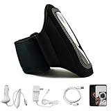 Black Durable Moisture Resistant Neoprene Protective Exercise Workout Armba ....