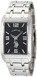 U.S. Polo Assn. Men's USC80003 Rectangular Black Dial Bracelet Watch