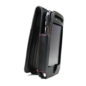 Kroo Manhattan Leather Case for iPhone 3G, 3G S (Black)