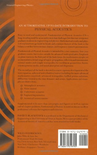 fundamentals of physical acoustics blackstock