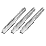 uxcell　転造タップ　テーパータップ　テーパーとプラグメトリックタップ　3フルート　HSS　M20 x 2.5mm 　3個