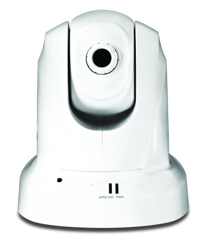 TRENDnet Megapixel Wireless N Pan, Tilt, Zoom Network Surveillance Camera with 2-Way Audio, TV-IP672W (White)