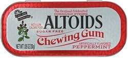 Altoids Sugar Free Chewing Gum, Peppermint, 1.05-Ounce Tins (Pack of 10)