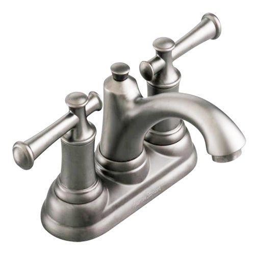 American Standard 7415.201.295 Portsmouth Centerset Faucet with Speed Connect Drain with Lever Handles, Satin Nickel
