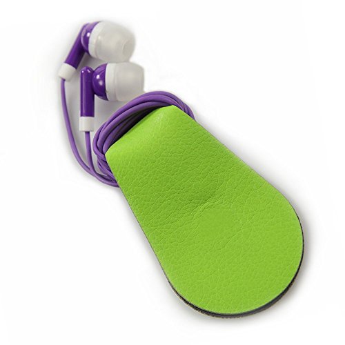 New Workout Headphones Cord Wrap with Ultra-Fresh™ Gwee Sport Guppy Color Lime Green, 2-pack; Antimicrobial Protection; Doubles as Screen Cleaner and Sunglass Holder; Magnetic Earbuds Storage Clip Manages Cords while Exercising; Keeps Wires Secure while Running; 100% Money Back Guarantee