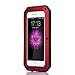 iPhone 6S Case, iPhone 6 Case, Joopapa Shockproof Dustproof Waterproof Aluminum Alloy Metal Gorilla Glass Cover Case For Apple iPhone 6S/6 4.7 inch (Red)