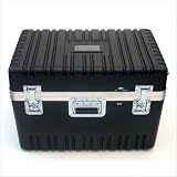 Heavy-Duty ATA Case with Wheels and Telescoping Handle in Gray: 23 x 25 x 10
