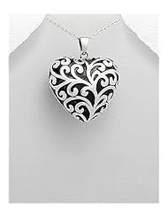 Heart pendant by Continental Couture Necklace In 92.5 Sterling Silver