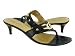Nine West Long Wait Black Thong Mid Heel Shoes