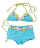 Kate Mack Daisy Chain Swimsuit Bikini Blue Girls Sz 14