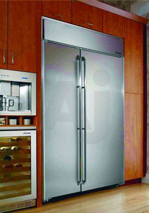 Dacor Epicure Series EF42BNDBSS 42 Built-in Side-by-Side Refrigerator with Adjustable Door Stop and Wheels for Easy Installation: Stainless Steel