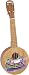 Mahalo UB-30AR Solid Top Banjo shaped Ukulele with art motifs