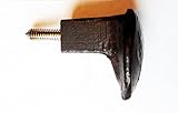 Easy Screw Railroad Spike Knob Door Pull Cupboard Handle Dresser Drawer Old Antique Vintage Rustic (Antique Iron)