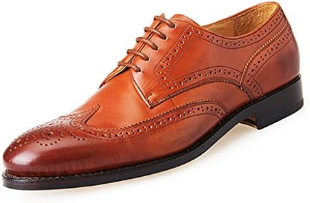 ShoeperStar Men's Lago Calf Wing Tip Brogue
