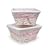 Badger Basket White Wicker Nursery Basket with White Waffle Liner and 4 Ribbons Set of Two