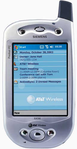 Siemens SX56 - Windows Mobile Phone Edition 2002 - SA-1110 206 MHz - RAM: 32 MB - ROM: 32 MB 3.5" TFT ( 240 x 320 ) - IrDA - GSM 900/1900 - Cingular