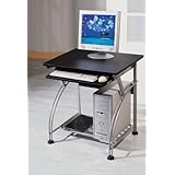 Small Computer Desk With Black Finish