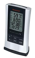 Honeywell TE219ELW Weathertime Wireless Indoor/Outdoor Thermometer with Atomic Clock