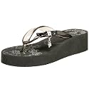 BCBGirls Women's Fondale Thong,Black,8 M