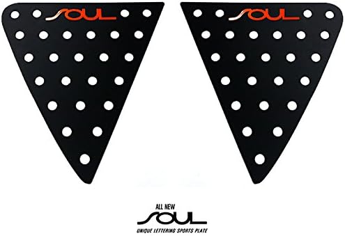 Window C-Pillar Lettering Sports Plate For Kia 2013-2015 All New Soul /Red