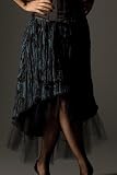 Vollers Crushed Taffeta Cocktail Skirt
