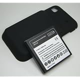 Samsung i9000 Galaxy S Extended Cell Phone Battery (3500 mAh) w/ Black Battery Door
