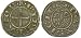 Kingdom of Sicily, Frederick II as Holy Roman Emperor, 1220 - 1245; Billon Mezzo Denaro