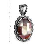 Sangria Berry Inlay Pendant