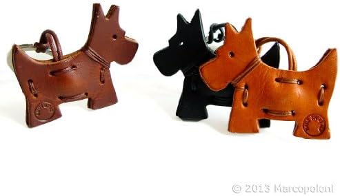 SCOTTISH TERRIER - Italian Leather Key Chain