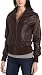EMU Women's Third Reef Leather Bomber Jacket,Chocolate,Large