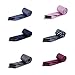Mens Fashion Business Necktie Tie Mixed Set 6 Pack