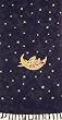 "Fairy Moon" 20" X 66" Heavyweight Rayon Half Sarong