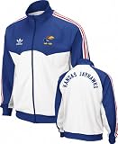 Kansas Jayhawks adidas Originals White/Blue Track Jacket