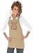 Style A200SC Professional Embroidered Never Trust a Skinny Cook Khaki Bib Aprons -- Made in USA