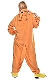 NEWCOSPLAY Unisex Onesies Pajamas Kigurumi Cosplay Sleepsuit Costume (M, Kangaroo)