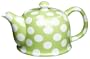 Yedi Houseware Classic Coffee and Tea White Dots 20 OunceTeapot, Lime Green