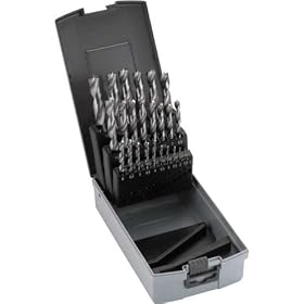 WoodRiver 25 Piece Metric Brad Point Drill Bit Index Set