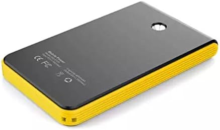 Lowman 8000Mah Solar Energy Portable Outdoor Power Bank With Led Flash Light 2 Usb For Iphone 6-Yellow