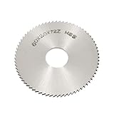 uxcell スリットソー　ブレード　シルバートーン　60mm外径 2mm厚さ 72T HSS製